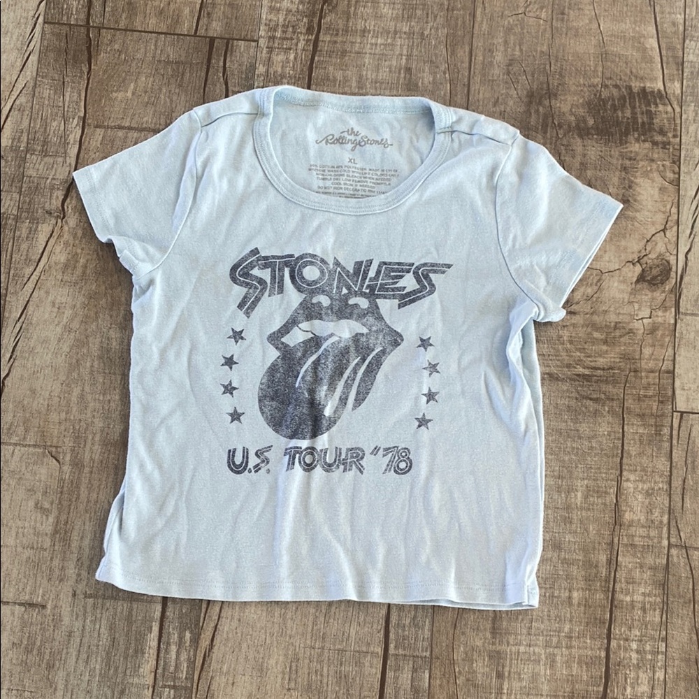 Tilly's Light Blue Stones Tour Kids Shirt